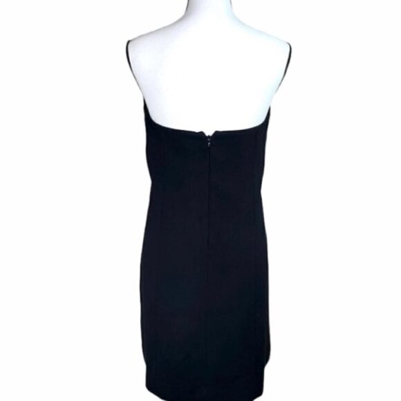 OAK + FORT NWT, LBD Black Strapless Dress, lined, knee length, sz S - Picture 3 of 15